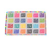 Hiraith Almohadilla de Tinta para álbumes de Recortes, Juego de Pintura para Dedos para Niños de 24 Colores, Esponja Ambiental Segura con Estuches de Almacenamiento Firmes, para álbumes