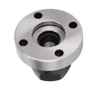 Hiraith Asiento de Portabrocas con Brida de Acero Inoxidable ER16-D45 para Centro de Mecanizado de Torno, Soporte de Pinza de Tuerca Excéntrica para Rectificadora, Asiento de Portabrocas de 4