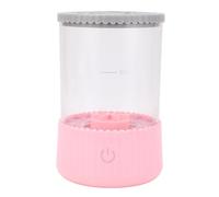Hiraith Cepillo de Cepillo de Maquillaje Eléctrico Copa Transparente, Enchufe USB, 2 Modos de Limpieza, Velocidad de 7000 Rpm, para Cepillos de Varios Tamaños, Material ABS/TPR/silicona, (Rosado)