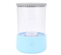 Hiraith Cepillo de Cepillo de Maquillaje Eléctrico Copa Transparente, Enchufe USB, 2 Modos de Limpieza, Velocidad de 7000 Rpm, para Cepillos de Varios Tamaños, Material ABS/TPR/silicona, (Azul)