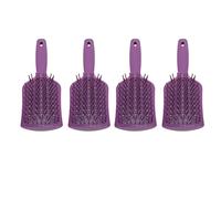 Hiraith Cepillo para el Cabello, Peine para Peinar, Herramienta para Desenredar para Salón, Uso Seco y Húmedo, 4 Piezas ABS 9,65 X 3,15 X 1,57 Pulgadas