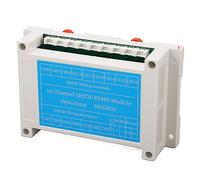 Hiraith Colector Industrial de Humedad y Temperatura de 16 Canales Tablero de Control Preciso para Sala de Computadoras de Invernadero con Sensor 1 Módulo de Adquisición