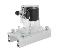 Hiraith Conjunto de Placas de Ranura del Enrutador de Aleación de Aluminio de 65 Mm-Soporte de Fijación de 2 en 1 y Cubierta Protectora con Molinería, Compatible con Bordes Recortadores