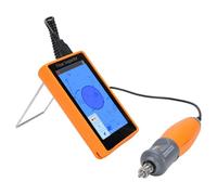 Hiraith Detector de Cara de Extremo de Fibra Portátil 400X Sonda de Video Duradera en Tiempo Real para Kit de Inspección de Redes Profesionales con Pantalla de 5 Pulgadas para Técnicos