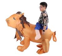 Hiraith Disfraz de León Inflable Cuerpo Completo con y Patas, un Traje de Animal de Soplado Divertido Se Adapta a 150-190 Cm, Incluye Ventilador para Fiestas/festivales/cosplay,