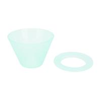 Hiraith Filtro de Elaboración de café para Verter sobre, Goteador de café de Fondo Plano de Diseño Elegante para Cocina Moderna, Material PP de Calidad Alimentaria (Verde claro)