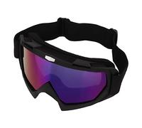 Hiraith Gafas de esquí Al Aire, Gafas Todoterreno a Prueba de Polvo, Protección UV Ventilada, Marco Negro Mate para Ciclismo de Montaña (Lente colorida)