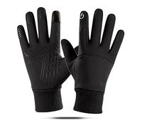 Hiraith Impermeables de Invierno con Aislamiento de Dedos Completos, Antideslizantes para Ciclismo y Montañismo con Pantalla Táctil para Hombres y Mujeres (L)
