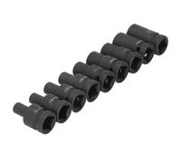 Hiraith Juego de 9 Vasos para Grifo de Acero Al Molibdeno Cr, Juego de Vasos para Grifo de 1/2 con Accionamiento, Vaso Cuadrado Métrico M6-M24 para Llave Manual Neumática Eléctrica,