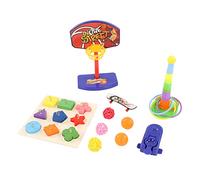 Hiraith-Juego de Juguetes para Pájaros, Loro, Patineta de Baloncesto Colorida, Rompecabezas para Aliviar la Ansiedad, Juguete para Pájaros Sepak Takraw Apilable