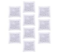 Hiraith Juego de Manteles de Encaje en Miniatura Hechos a Mano para Decoración de Casa de Muñecas, 10 Piezas Exquisitas Accesorios para Mantel de Casa de Muñecas, Mini Accesorios