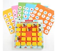 Hiraith Juego de Memoria, Juego de Mesa de Madera, Juguetes de Viaje en Avión y Coche para Niños de 3 a 7 Años, Juguete Educativo Stem con de Ajedrez Volteado, Experiencia de