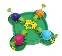 Hiraith Juego de Mesa Hambriento Juguete Dibujos Animados Juego de Comer Guisantes de Interacción Hambriento Percepción del Color para 4 Jugadores Entrenamiento de Agarre Ha (108 Guisantes)