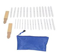 Hiraith Juego de Tocones y Tortillones de Mezcla, 30 Piezas de Herramientas de Dibujo con Puntero de Lápiz de Papel de Lija, Pintura de Bocetos Profesional para Estudiantes de Arte,