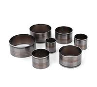 Hiraith Juego de Troqueles Circulares para Cuero, Cuchillas Incisivas, Material Duradero, Forma Precisa, Caja Portátil, Troqueladores de Cuero, Diferentes Tamaños con Almacenamiento