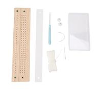 Hiraith Kit de Arranque de Encuadernación de Libros Profesionales, Conjunto de Guía de Perforación Profesional, Conjunto Completo con Cuna de Madera, Cuerda de Cera de 15m y 7