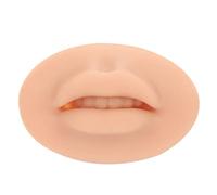 Hiraith Labios de Práctica de Silicona, Juego de 10 Labios Falsos 3D, Diseño en Forma de Dientes para Práctica Principiante, Exhibición de Modelos, Enseñanza, Material Suave (Tono de piel oscuro)