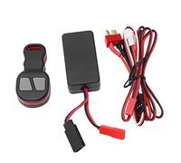 Hiraith Mando a Distancia Universal con Cabrestante RC Duradero para Kit de Control de Coche Trepador de Control Remoto para Axial SCX10 90046 AXI03007 D90 D110 TF2, Negro Rojo