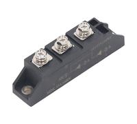 Hiraith Módulo de Potencia Rectificador, Puente de Diodo de 3 Terminales de 1600 V, Refrigeración de Placa de Cobre, Salida 2 en 1, Práctico y Eficiente, Fotovoltaico CC, Voltaje de (MDK 50A 1600V)