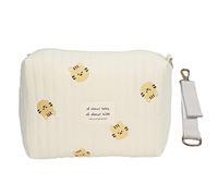 Hiraith Organizador de Bolsas para Cochecito de Gran Capacidad, Exquisito Diseño de Bordado, Bolsa de Pañales de Algodón, Dibujos Animados Lindos, Opción de Tributo Al Baby Shower, Hecho (cabeza de