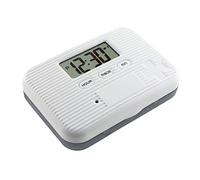 Hiraith Pastillero temporizador, dispensador de píldoras con alarma, organizador electrónico de píldoras con pantalla LCD, 6 compartimentos, recordatorio de píldora digital, portátil, mini pastillero