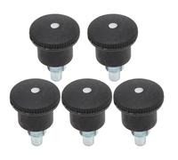 Hiraith Perillas de Pasador de Tracción M10 de 5 Uds, Reemplazo de Perilla de Pasador de Liberación Rápida para Equipos de Fitness, Bicicleta Estática con Alta Dureza