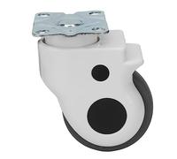 Hiraith Rueda Giratoria de Goma Silenciosa de Alta Resistencia de 3 Pulgadas para Muebles Rueda Universal de Rotación de 360 ° para Carros de Equipos
