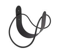 Hiraith Soporte para Manguera de Jardín de Acero Inoxidable, Soporte para Manguera de Montaje en Pared, Soporte de Carga Fuerte, Colgador de Manguera Fácil de Instalar para Organizar (Negra)