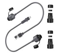 Hiraith SPX a RJ45 Ethernet Adaptador IP68 Implaz de Agua 1200Mbps para Antena Empresarial, 24awg de Cobre Desnudo, Acoplador Plug & Play, Compatible con PoE para Dispositivos de