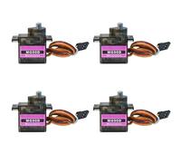 HiRCgo 4 unidades MG90D 9g Digital Micro RC Servo de repuesto SG90, mini servos de engranaje de metal completo para proyectos de bricolaje Arduino (rotación continua de 360°)
