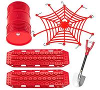 HIRCQOO Escala RC tambor de aceite de goma para equipaje, escalera de arena, pala de metal, accesorios de decoración RC compatibles con Traxxas TRX4 Axial SCX10 D90 Tamiya CC01 Redcat Gen8 1/10 RC