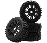 HIRCQOO Neumáticos y ruedas RC a escala 1/8 RC Off Road Buggy Llantas de goma 1/8 RC Buggy Neumático hexagonal de 17 mm compatible con HSP Kyosho VRX HPIWR8 Losi 8IGHT Traxxas Arrma Typhon Redcat 1/8