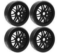 HIRCQOO OD 4.5 pulgadas 1/8 Off-Road RC Buggy Neumáticos y llantas hexagonales de 17 mm compatibles con Arrma Typhon Talion Losi 8IGHT HPI HSP Redcat Racing Kyosho Hobao Traxxas RC Escala 1/8 Buggy