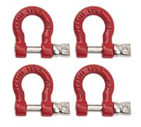 HIRCQOO - Paquete de 4 ganchos de simulación RC 1/10 compatibles con Traxxas TRX-4 Tamiya CC01 Axial SCX10 Wraith D90 Redcat HSP 1/10 RC Crawler Truck (rojo) (estilo 2)