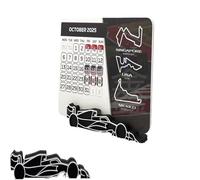 HIRHNDFK Formula 1 2025 Calendar with Car Stand, F1 Motor Racing Calendar 2025 Desktop Decoration with Race Dates, Gift for Fans and Motorsports Enthusiasts-18 * 14cm