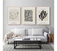 HIRHOEH Juego de 3 pósteres de Matisse de alta calidad, pósteres abstractos de arte, sin marco, lienzos de pared, modernos y elegantes, pósteres collages, imágenes para salón (50 x 70 cm)