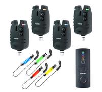 Hirisi Tackle Alarmas de pesca de carpas con receptor y swingers en estuche de protección (SQ-4)