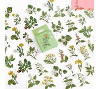 HiroKun La gran ola de Kanagawa Calcomanías estilo sello Japón arte pegatina de tradición japonesa Pinturas Mount Fuji Art (planta verde)