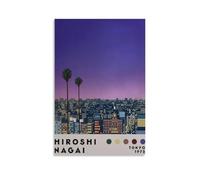 Hiroshi Nagai Big Trees in The City Póster de Lienzo Como Decoración, Murales Para Salón, Pinturas Para Dormitorio, Accesorios Modernos para el Hogar Para Habitación de Niños y Decoraciones de Pared
