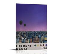 Hiroshi Nagai Big Trees in The City Póster de Lienzo Como Decoración, Murales Para Salón, Pinturas Para Dormitorio, Accesorios Modernos para el Hogar Para Habitación de Niños y Decoraciones de Pared