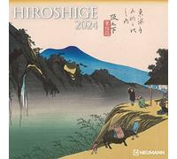 Hiroshige 2024 - Calendario de pared - Folleto Calendario - 30 x 30-30 x 60 - Calendario artístico