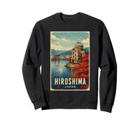 Hiroshima Japón Viaje Japón Monumento Vintage Paisaje Urbano Sudadera