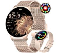 HIRREO Reloj inteligente para mujer con función de teléfono, reloj de fitness AMOLED de 1,43 pulgadas con monitor de sueño, compatible con Android iOS, contador de pasos, calorías, IP68, resistente al