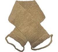 HirrWill Depurador de espalda de cáñamo exfoliante natural grande para ducha para hombres y mujeres - Limpieza profunda y vigoriza tu piel - Lavar a máquina y secar - Doble cara disponible