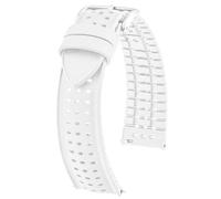 HIRSCH Correa de Reloj Nyad M 20 mm Caucho Blanca 0920099100-2-20