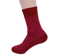 Hirsch Natur - 100% de lana pura bicicleta star peso medio diseño de patrón de tela de tobilleras con peso calcetines de - 2 disponible en colores red, uk 5-6 / eu 38-39