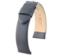 HIRSCH Toronto - Correa de piel italiana para reloj de pulsera para hombre y mujer, con herramientas, color gris, 18 mm