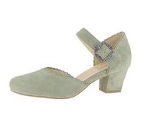 Hirschkogel Damen Trachten Pumps, Bomba Mujer, Salvia, 43 EU