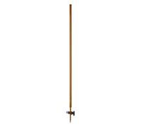 Hirschmann Duran Bureta - Grifo de vidrio recto clase B, cristal ámbar, graduación blanca, capacidad de 10 ml, división de 0,02 ml, tolerancia de 0,02 ml, longitud de escala de 500 mm, 2 unidades