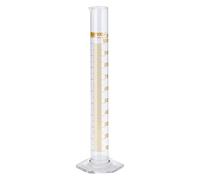Hirschmann Duran - Juego de 2 cilindros graduados (grado B, capacidad de 100 ml, graduación de 1 ml, tolerancia de 0,75 ml, altura de 260 mm)